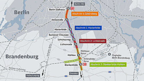 DB/EBA Baurecht für letzten Abschnitt der Dresdner Bahn