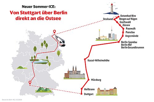 Deutsche Bahn Neue ICEVerbindung von Stuttgart nach